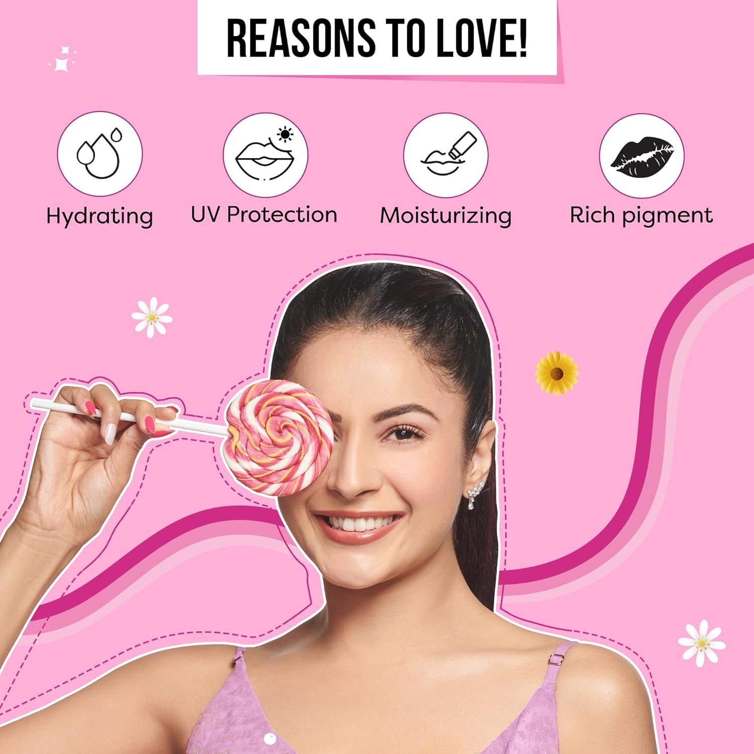 SUGAR POP Nourishing Lip Balm 02 Cherry - 4.5 gm | Hydrating | Moisturizing | SPF Protection | Intense Care - Image 3