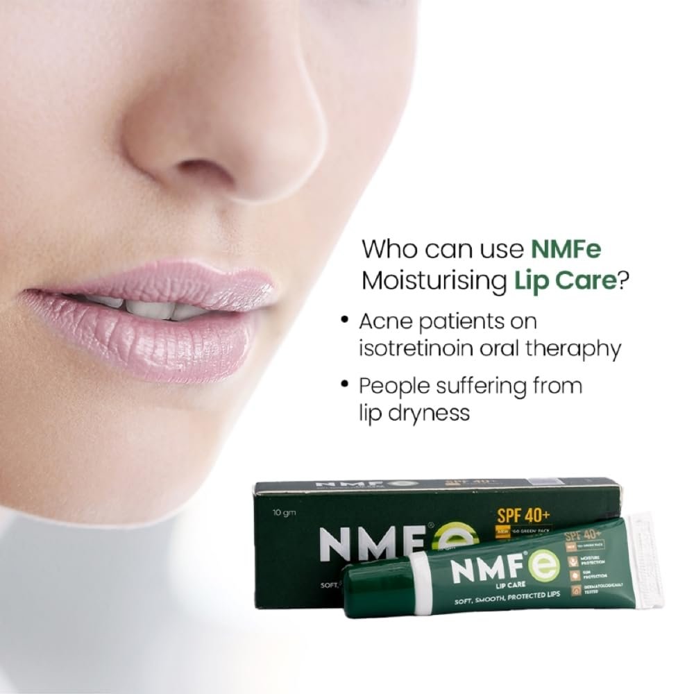 NMFe Moisturising Lip Care 10 Gm | Lip balm | Spf40+ For Dry And Chapped Lips | Aloe Vera & Vitamin E | Protects lips from dryness & sun damage | Dermatologically Tested - Image 5