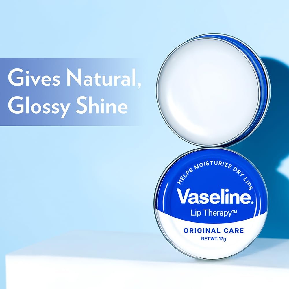 Vaseline Lip Tins Original Care, 17G|Infused With Vitamin E To Hydrate & Moisturize Dry Lips, Transparent - Image 5