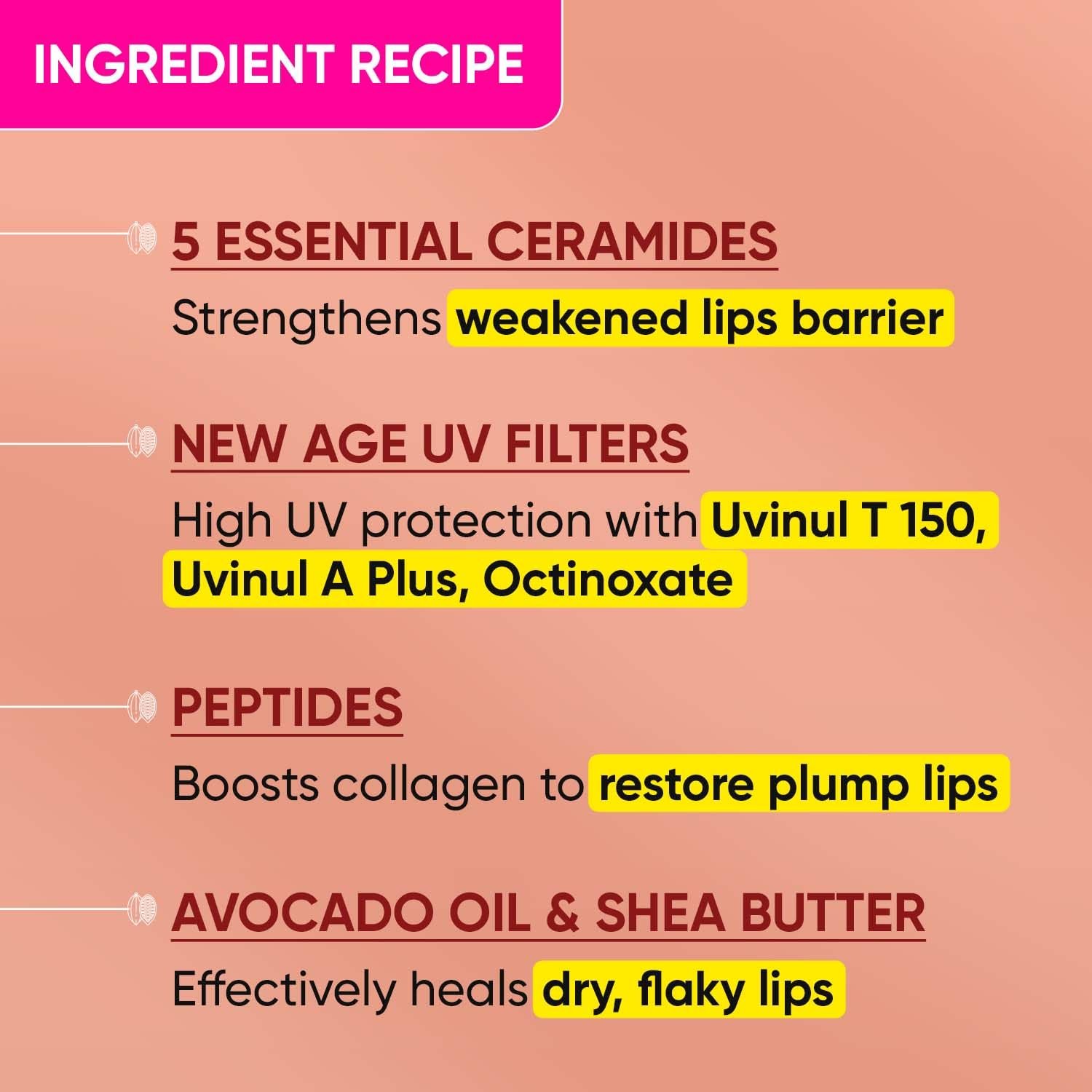 Dot & Key Ceramide & Peptide Barrier Repair Lip Balm Spf 50, Pa+++|Warm Nude, Normal Skin Type|Uva/Uvb Lip Protection|Soft Tinted Lip Moisturizer|Boosts Collagen & Instantly Plumps Lip|Lip Balm|10Gm - Image 4