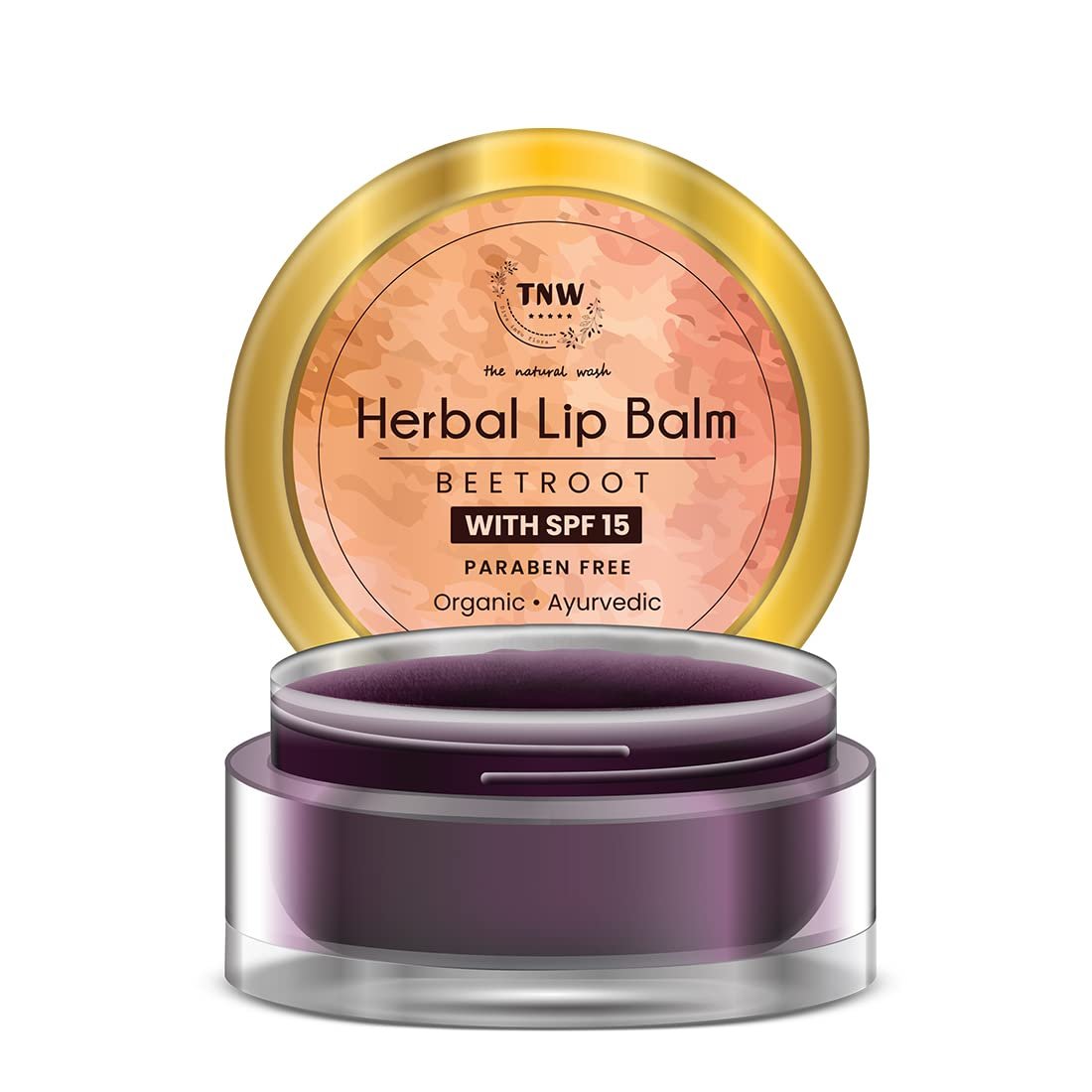 TNW-THE NATURAL WASH Herbal Beetroot Lip Balm For Dry Damaged and Chapped Lip - 5gm | Enriched with Cocoa Butter, Shea Butter & Essential Oils | Lip Balm with SPF 15 | For Nourish & Moisturize Lips | For Women & Men - Image 2