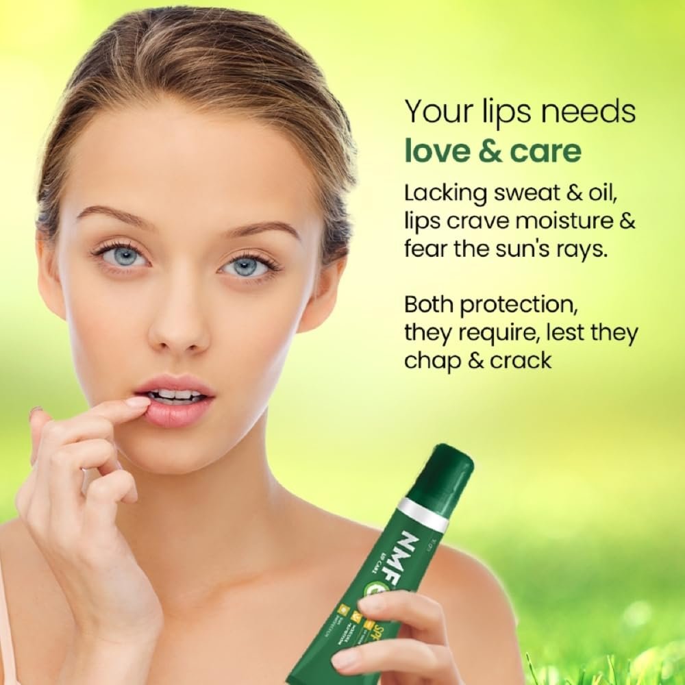 NMFe Moisturising Lip Care 10 Gm | Lip balm | Spf40+ For Dry And Chapped Lips | Aloe Vera & Vitamin E | Protects lips from dryness & sun damage | Dermatologically Tested - Image 3