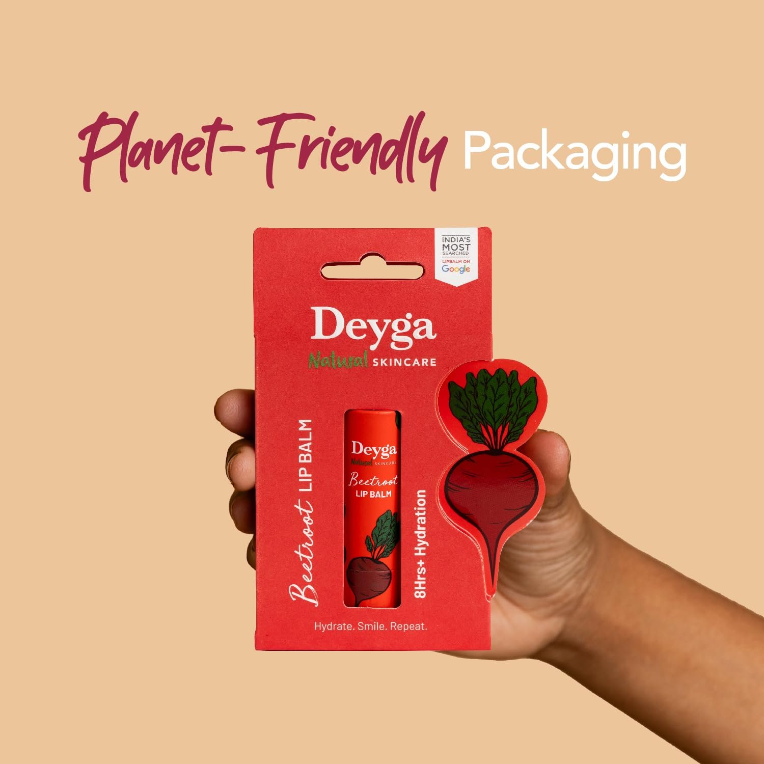 Deyga Beetroot Stick Lip Balm | Tinted Lip Care | For Dry & Chapped Lips | For Women & Men - Image 8
