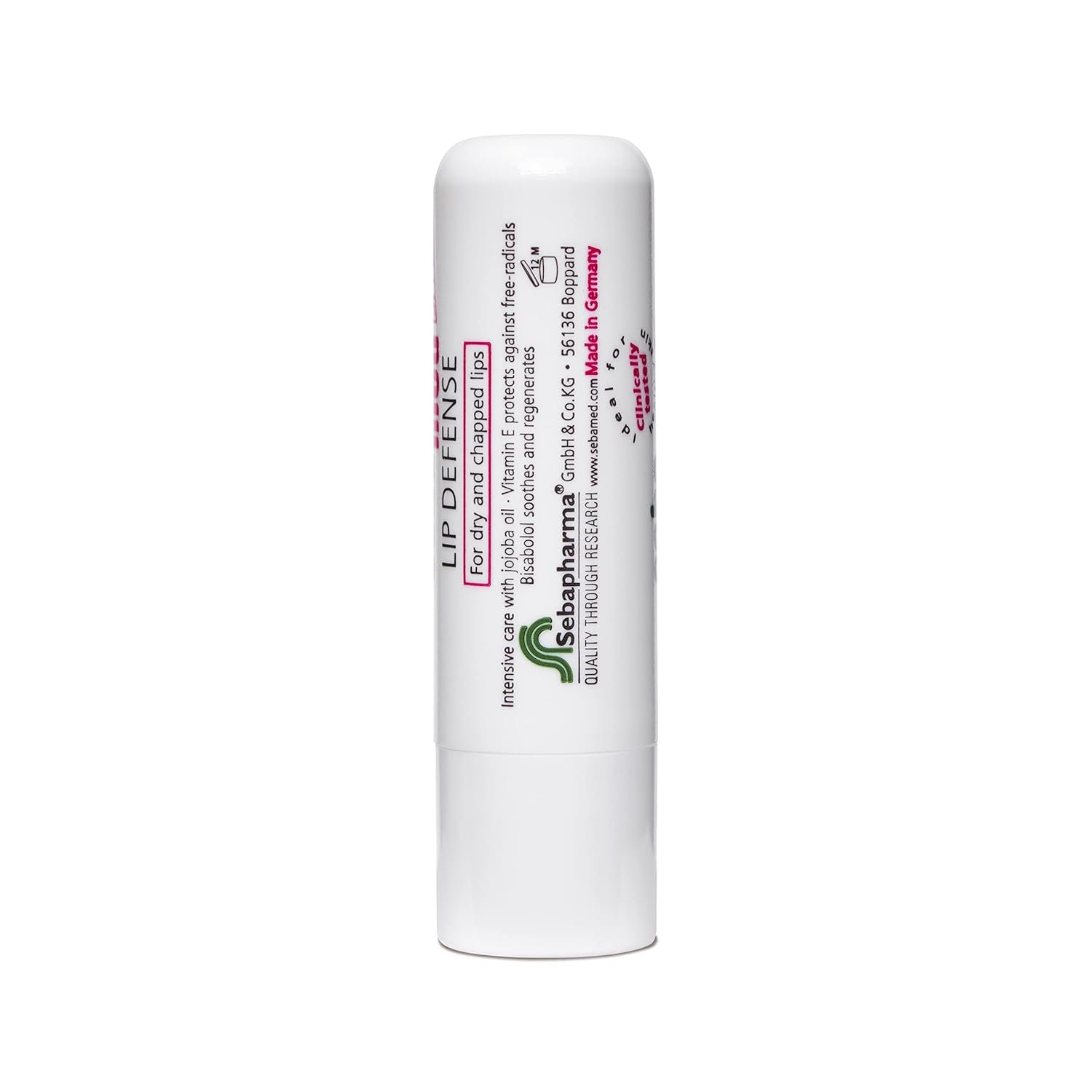 Sebamed Lip Defense Lip balm with SPF 30 + Vit E | Regenerates dry, chapped lips quickly & effectively | Intensive care with Vit E, Jojoba Oil & Chamomile |Dermatologically & clinically tested | For Men & Women | Free from Mineral Oil, Parabens l 4.8 gm - Image 3
