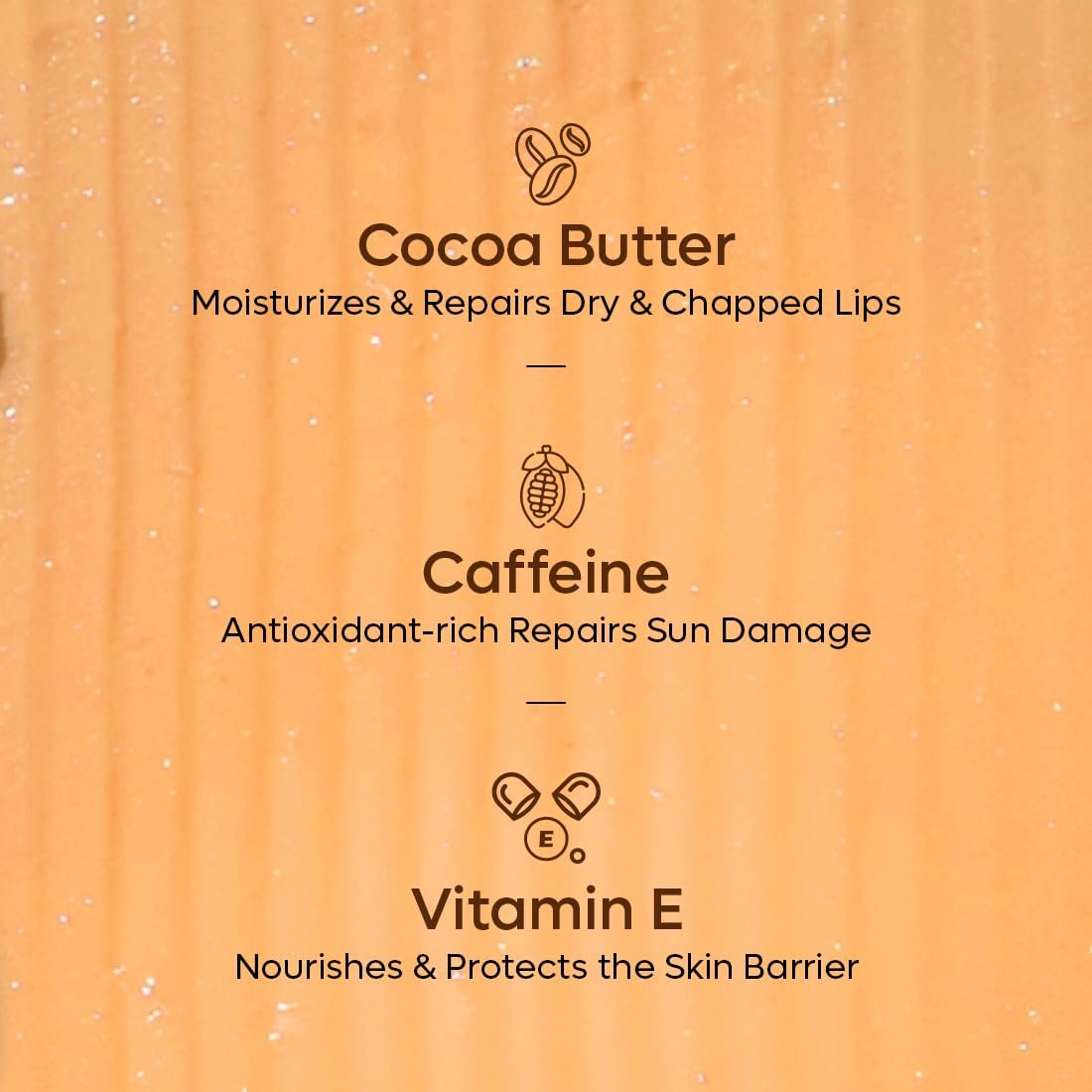 mcaffeine Lip Balm With Spf 20+ For Dry & Chapped Lips|Choco Lip Balm For 24 Hour Moisturization With Sun Protection|Lip Balm With Cocoa Butter & Caffeine For Women And Men, 1 Count, Beige - Image 4