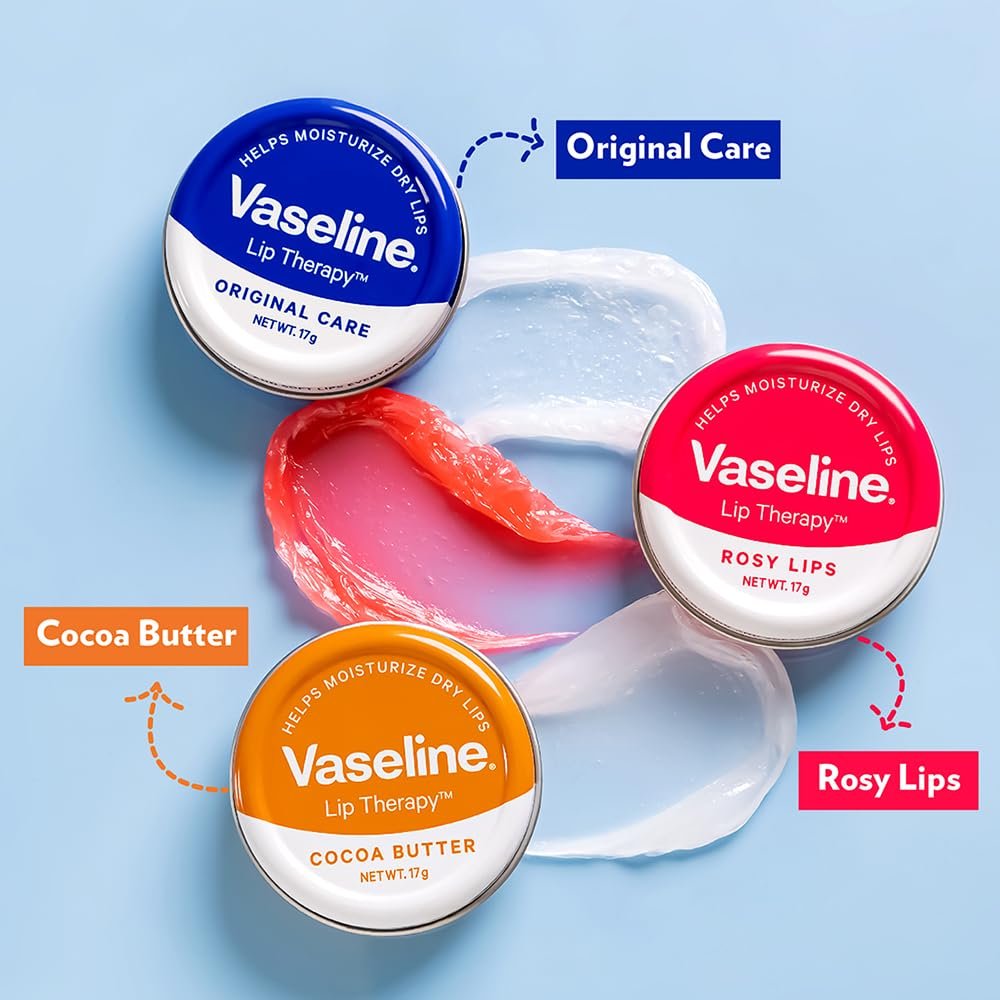 Vaseline Lip Tins Original Care, 17G|Infused With Vitamin E To Hydrate & Moisturize Dry Lips, Transparent - Image 8
