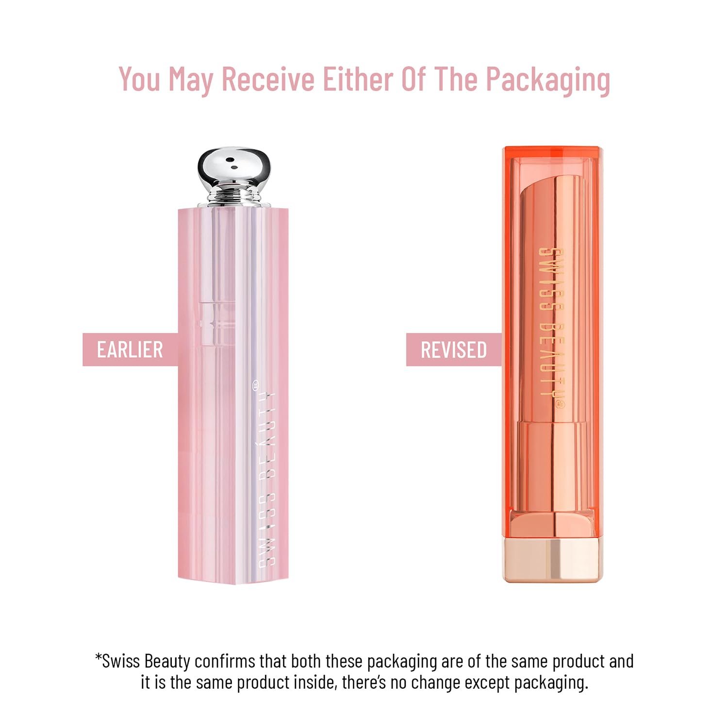 Swiss Beauty Shea Butter Color Changing Lip Balm, Lip Makeup, 3.2g - Image 2