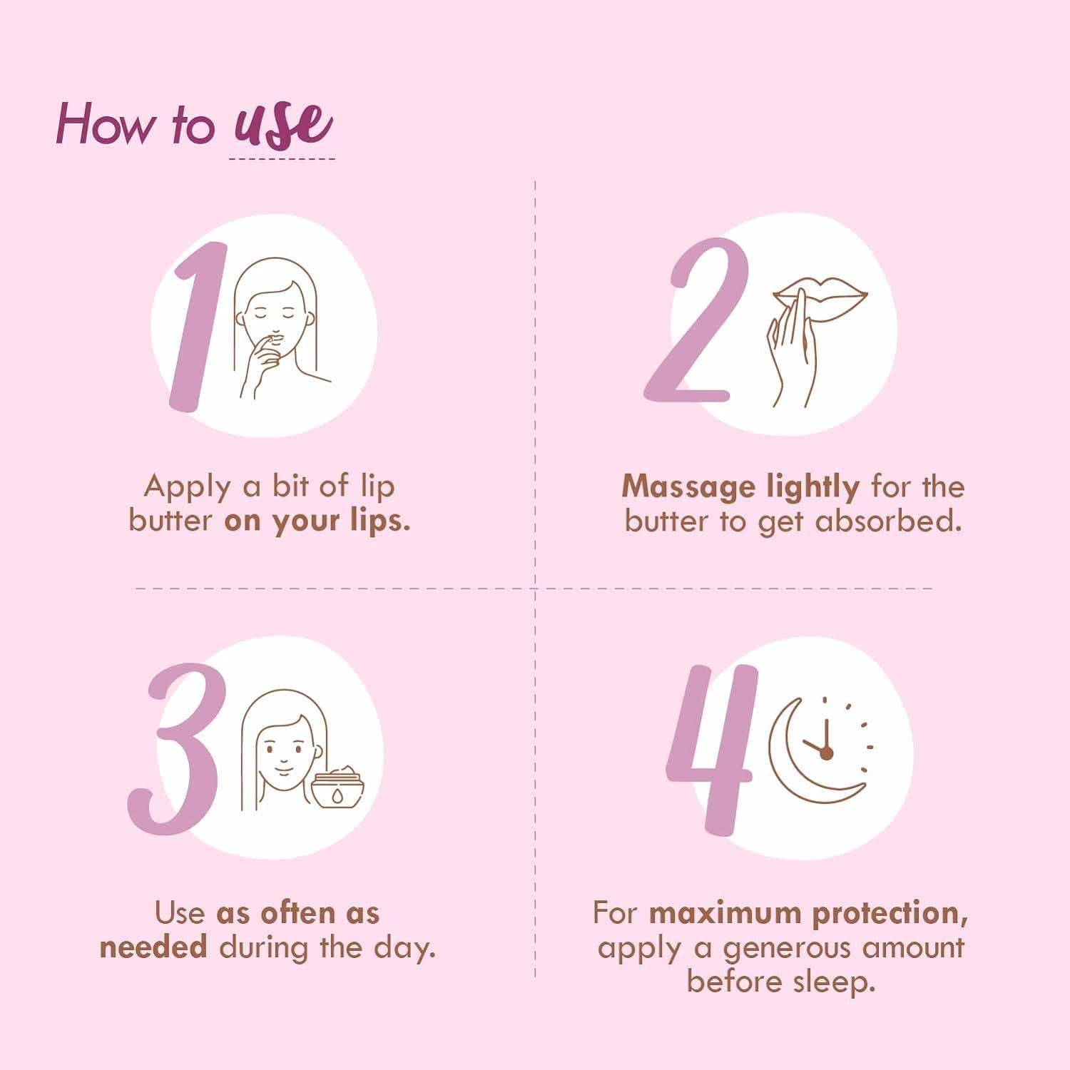 Nat Habit Lip Balm Fresh Beetroot Crush 10gm Lip Butter With Desi Ghee & Raw Honey For Natural Pink Lips, Nourishment, Dark And Chapped Lips - (Pack of 1) - Image 5