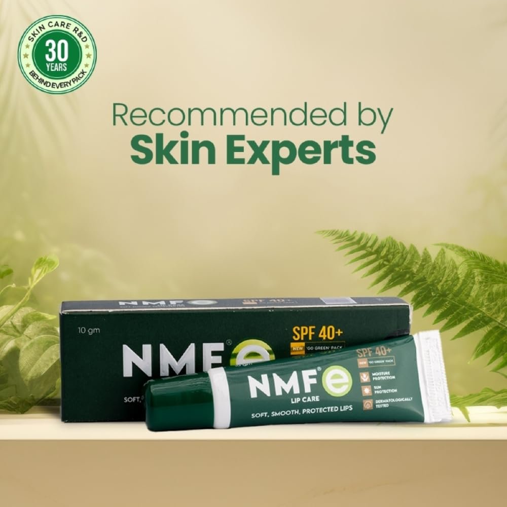 NMFe Moisturising Lip Care 10 Gm | Lip balm | Spf40+ For Dry And Chapped Lips | Aloe Vera & Vitamin E | Protects lips from dryness & sun damage | Dermatologically Tested - Image 2