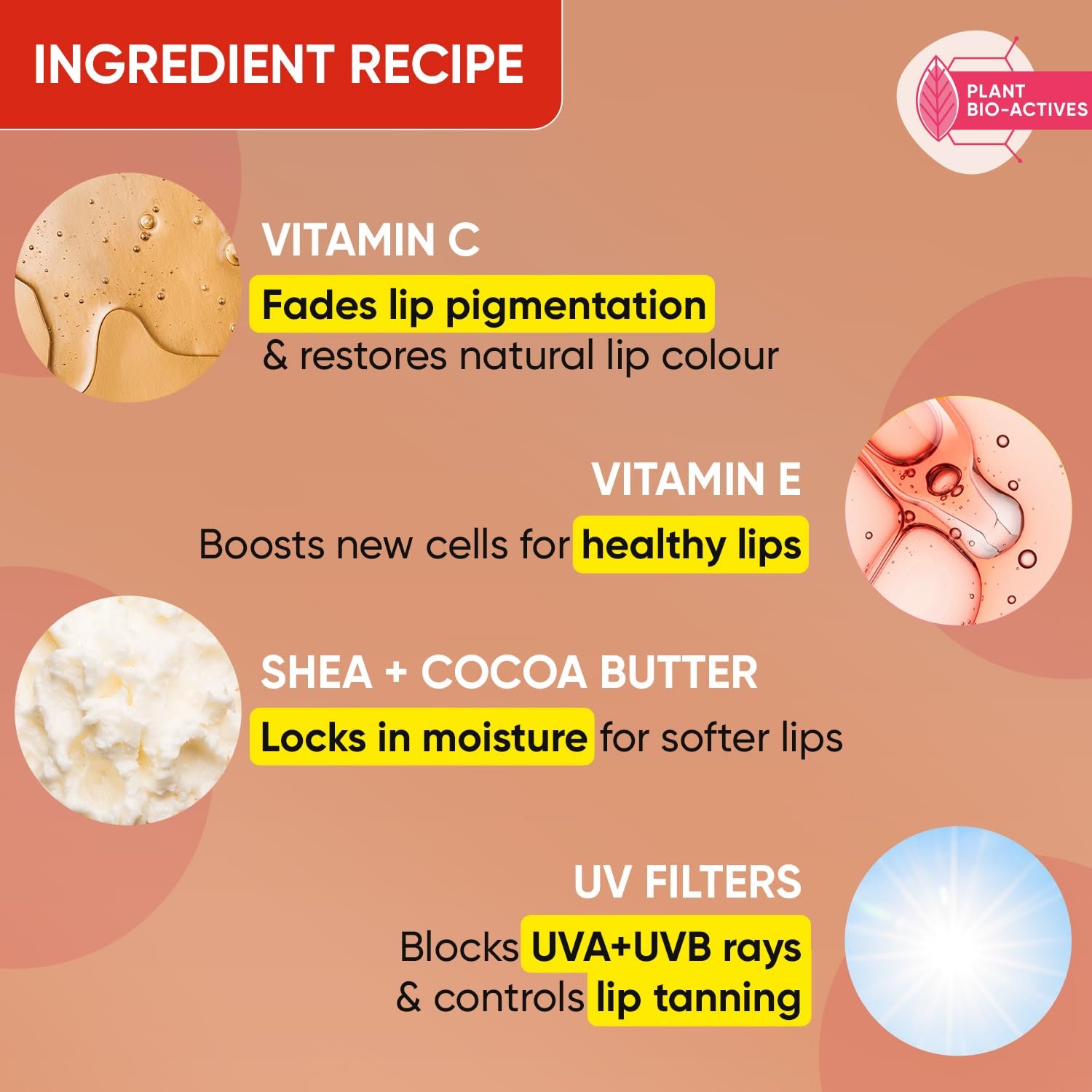 DOT & KEY Dot&Key Salted Caramel Tinted Lip Balm(12Gm)|With Spf 30|Lightweight&Non Sticky|Lip Balm For Women For Soft Smooth&Sun Protected Lips|Fades Lip Pigmentation|Deeply Moisturizes Dry Lips - Image 4