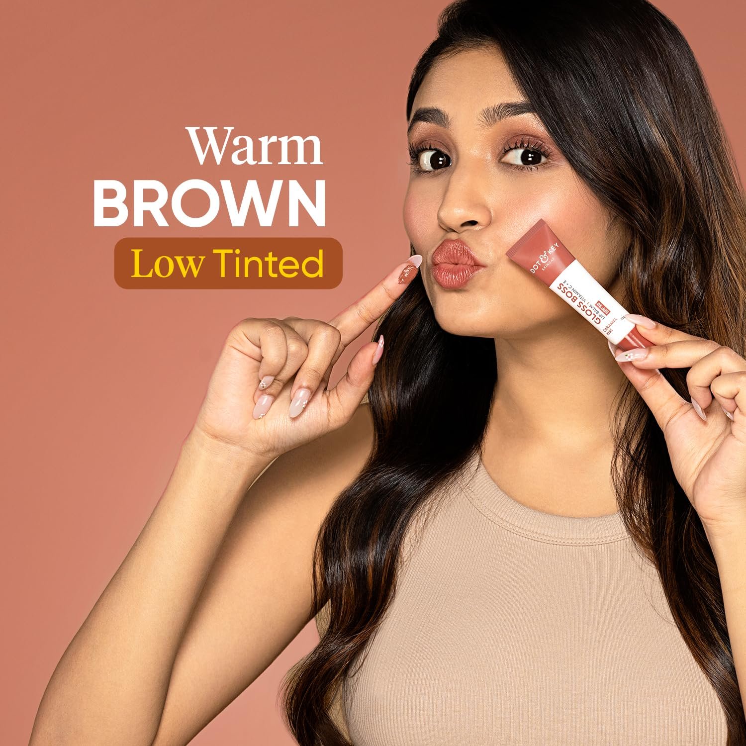 DOT & KEY Dot&Key Salted Caramel Tinted Lip Balm(12Gm)|With Spf 30|Lightweight&Non Sticky|Lip Balm For Women For Soft Smooth&Sun Protected Lips|Fades Lip Pigmentation|Deeply Moisturizes Dry Lips - Image 7