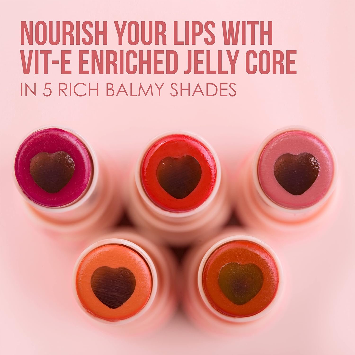 Blue Heaven Jelly & Butter Lip Balm infused with Jojoba Oil, Shea Butter + Vitamin E, smoothens Dry & Chapped Lips, Fades Pigmentation, Soften & Smoothes Plums Lips, Dusty Rose, 3g - Image 4