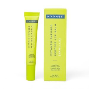 Hyphen – Vitamin Infused Peptide Lip Balm – Vanilla for Dry & Chapped Lips | Hydrating & Moisturizing Lip Balm for Men & Women | Smoothen Lips & Repair Moisture Barrier | Hyphen | Hyphen Products | Vegan, SLS & Parabens Free | 10 gm