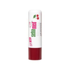 Sebamed Lip defense 4.8gm, Cherry | SPF 30 |Lip balm for Dry & Chapped lips with natual oil & Vitamin E | UV protection | Dermatologically tested