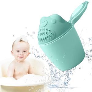 SYGA Plastic Baby Shampoo Cup Baby Shower Water Scoop Children Water Scorpion Baby Bath Tumbler(Green)